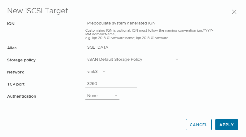 vmk-iscsi-vsan11